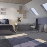 Render of 3D Contemporary Bedroom Interior